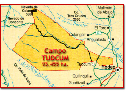 Location map of Tudcum Field